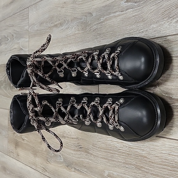 Aquatalia Size 9 Black Leia Weatherproof Leather Boot NEW - Picture 3 of 10